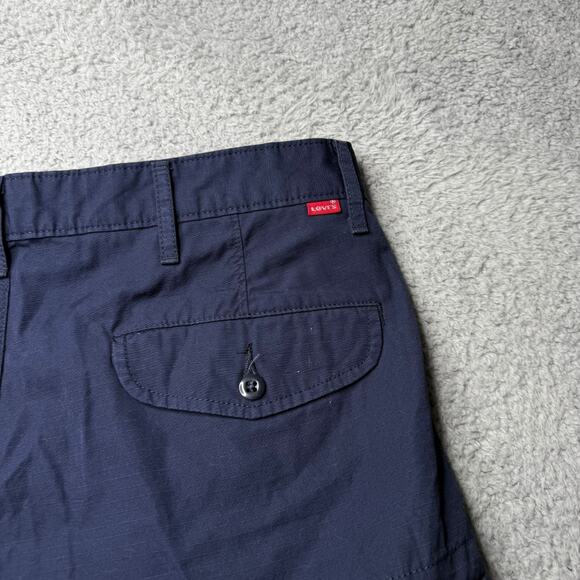 Levis Cargo Shorts Mens Size 38 Two Horse Levi Strauss Blue Outdoor Waterless - Picture 10 of 14